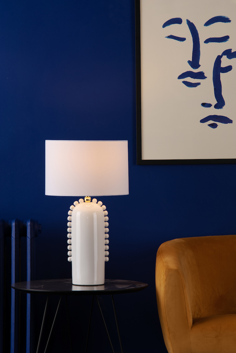 White bobble deals lamp