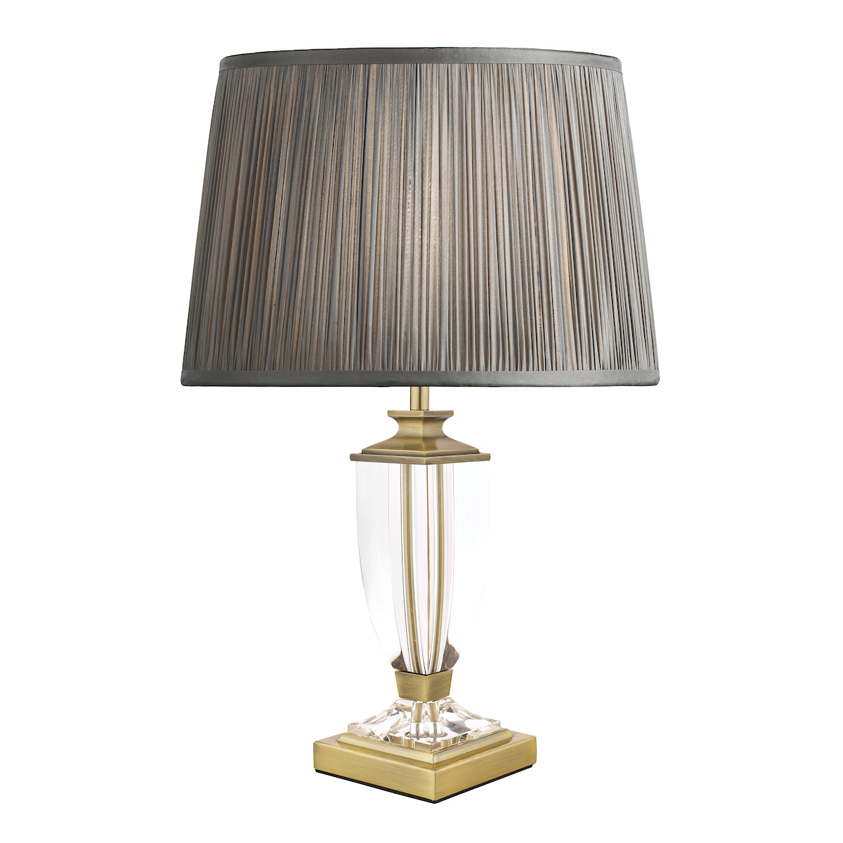 Laura Ashley Carson Small Table Lamp Antique Brass Crystal Base Only