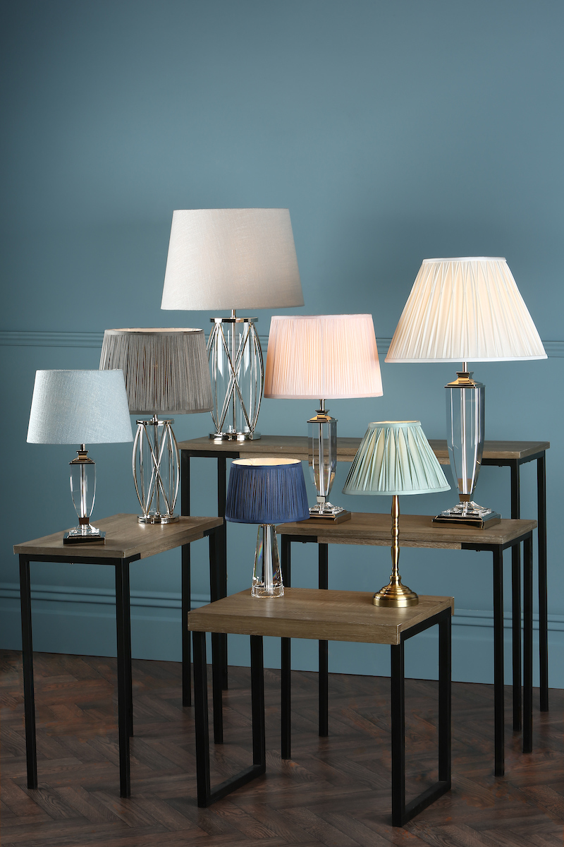 Laura Ashley Beckworth Large Table Lamp Polished Nickel LA3688858 Q
