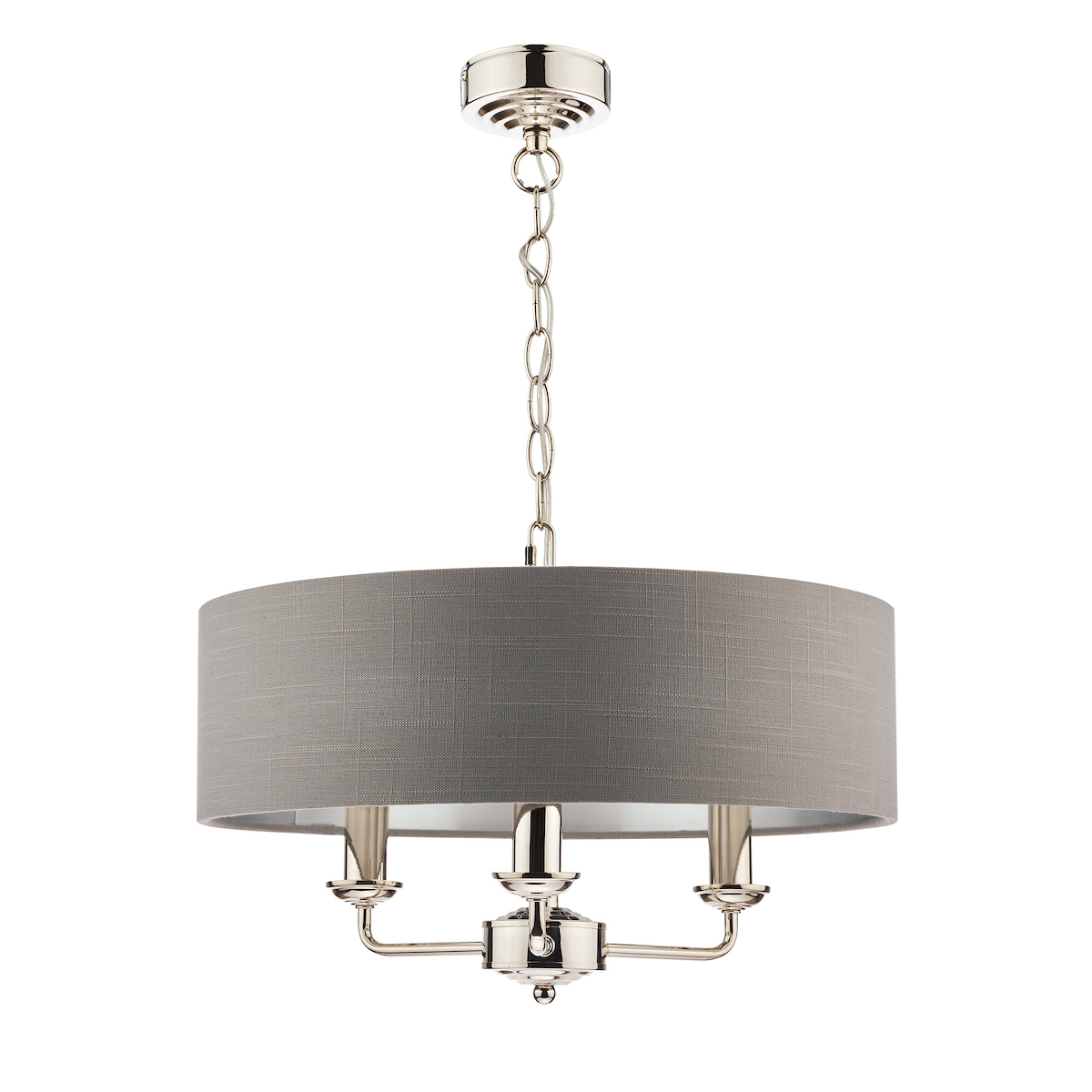 Laura Ashley Sorrento 3 Light Pendant Polished Nickel LA3688867 Q