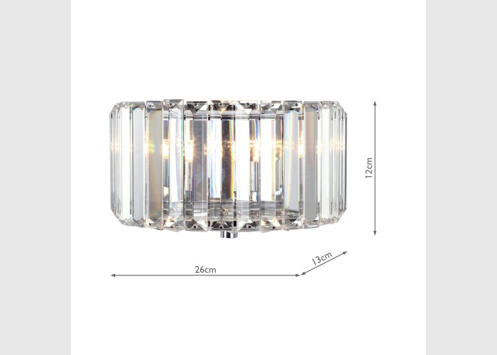 Laura Ashley Fernhurst Wall Light Polished Chrome LA3727739 Q